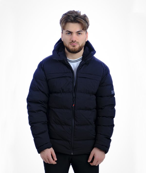 Czk Siyah Collection Şapkalı Kışlık Erkek Mont