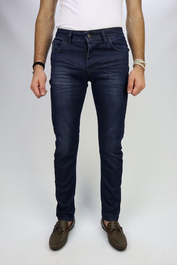 Jack Kevin Koyu Lacivert Slimfit Erkek Kot Pantolon